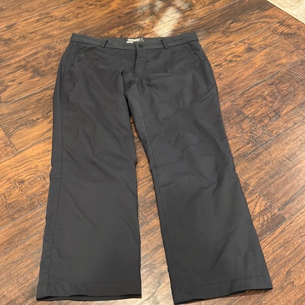 Nike Golf Mens 34‎ x 30 Dark grey UPF 40 Standard Fit Pants tour performance